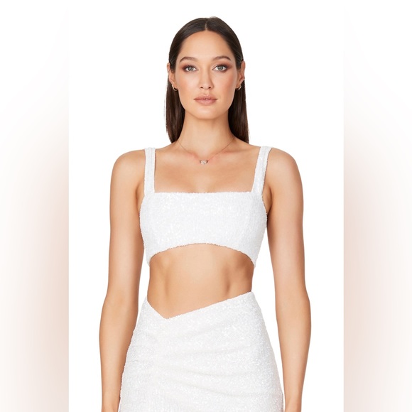 Nookie Liberty Crop Top - White - Picture 1 of 4